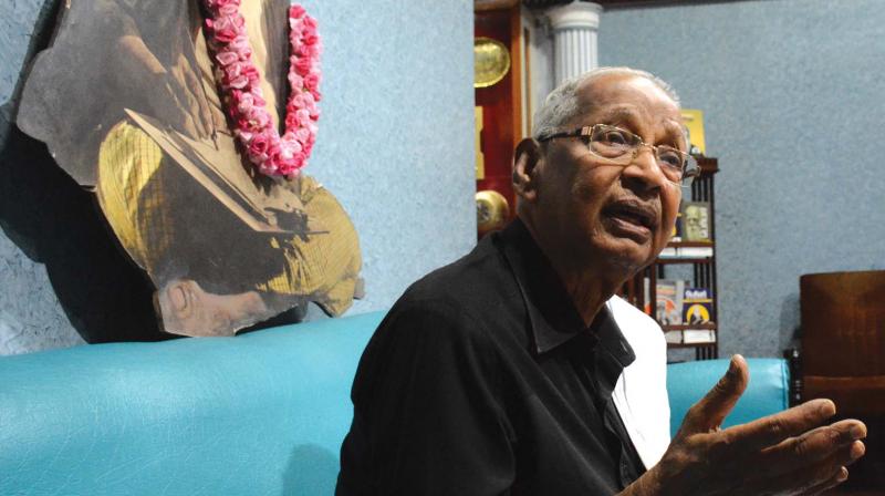 President of the Dravida Kazhagam K. Veeramani. (Photo: DC) President of the Dravida Kazhagam K. Veeramani. (Photo: DC)