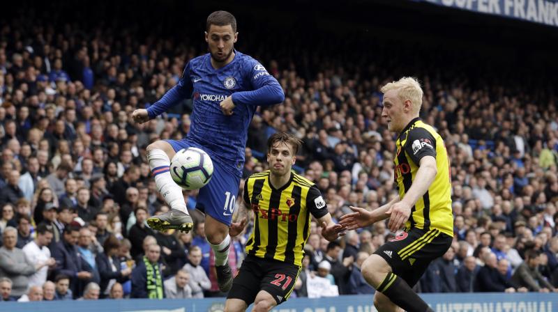 Arsenal then handed their London rivals Chelsea and Tottenham Hotspur a welcome gift by only drawing 1-1 at home to a Brighton & Hove Albion side whose top-flight survival had been sealed 24 hours earlier. That meant Chelsea were guaranteed a top-four finish while Tottenham Hotspur, whose domestic form has collapsed culminating in a nine-man defeat at Bournemouth on Saturday, are all but assured of a Champions League spot due to their superior goal difference. (Photo: AP) Arsenal then handed their London rivals Chelsea and Tottenham Hotspur a welcome gift by only drawing 1-1 at home to a Brighton & Hove Albion side whose top-flight survival had been sealed 24 hours earlier. That meant Chelsea were guaranteed a top-four finish while Tottenham Hotspur, whose domestic form has collapsed culminating in a nine-man defeat at Bournemouth on Saturday, are all but assured of a Champions League spot due to their superior goal difference. (Photo: AP)