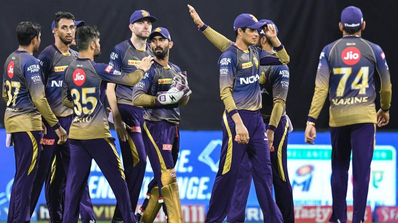 Two-time champions KKR needed to win against Mumbai Indians on Sunday to qualify for the play-offs, but they slumped to a nine-wicket thrashing to crash out of the T20 tournament. (Photo: AFP) Two-time champions KKR needed to win against Mumbai Indians on Sunday to qualify for the play-offs, but they slumped to a nine-wicket thrashing to crash out of the T20 tournament. (Photo: AFP)