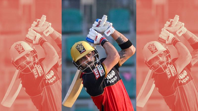 Kohli struck 72 not out off 53 balls to lead RCB to an easy eight-wicket win over Rajasthan Royals for their third win from four matches. He had scored 14, 1, 3 in the earlier matches. (Photo | PTI - edited))