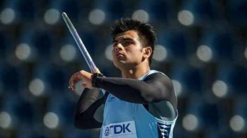In the qualification round on Thursday, Neeraj cleared 82.26m in his opening throw, 74 centimeters short of the automatic qualification mark. (Photo: AFP) In the qualification round on Thursday, Neeraj cleared 82.26m in his opening throw, 74 centimeters short of the automatic qualification mark. (Photo: AFP)