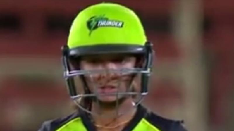 Harmanpreet Kaur, first woman cricketer from India to play in Big Bash, was reported for breaching CA's Code of Conduct Article 2.1.2 abuse of cricket equipment or clothing, ground equipment or fixtures and fittings during a match a level 1 offence. (Photo: Screengrab) Harmanpreet Kaur, first woman cricketer from India to play in Big Bash, was reported for breaching CA's Code of Conduct Article 2.1.2 abuse of cricket equipment or clothing, ground equipment or fixtures and fittings during a match a level 1 offence. (Photo: Screengrab)