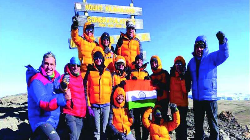 Adventure sports might appear fun and exciting, but the risk one takes to dare them are paramount. But seven girls from The Lawrence School, Sanawar, took on an exhilarating chance by conquering Africa’s highest peak Mt Kilimanjaro and made India proud by becoming the youngest female trekkers from the country to achieve the feat. Adventure sports might appear fun and exciting, but the risk one takes to dare them are paramount. But seven girls from The Lawrence School, Sanawar, took on an exhilarating chance by conquering Africa’s highest peak Mt Kilimanjaro and made India proud by becoming the youngest female trekkers from the country to achieve the feat.
