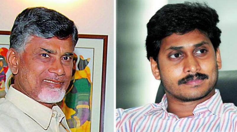 Image result for jagan and chandrababu