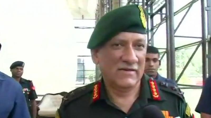 The action that was being taken earlier would continue, Army Chief Gen Bipin Rawat said. (Photo: Twitter/ANI) The action that was being taken earlier would continue, Army Chief Gen Bipin Rawat said. (Photo: Twitter/ANI)