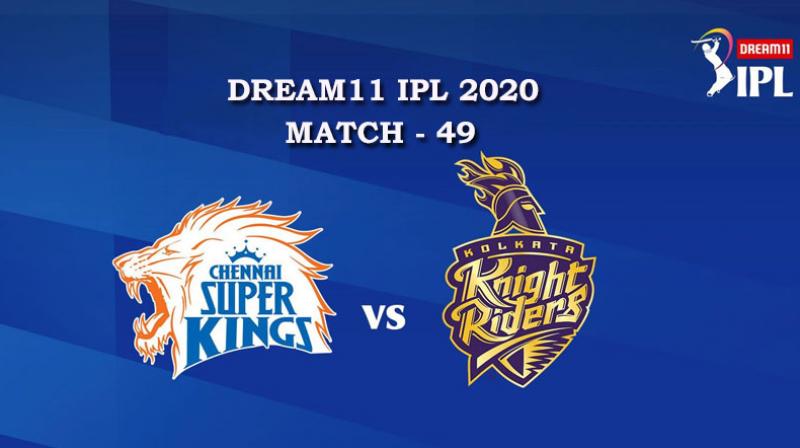 CSK VS KKR  Match 49, DREAM11 IPL 2020, T-20 Match