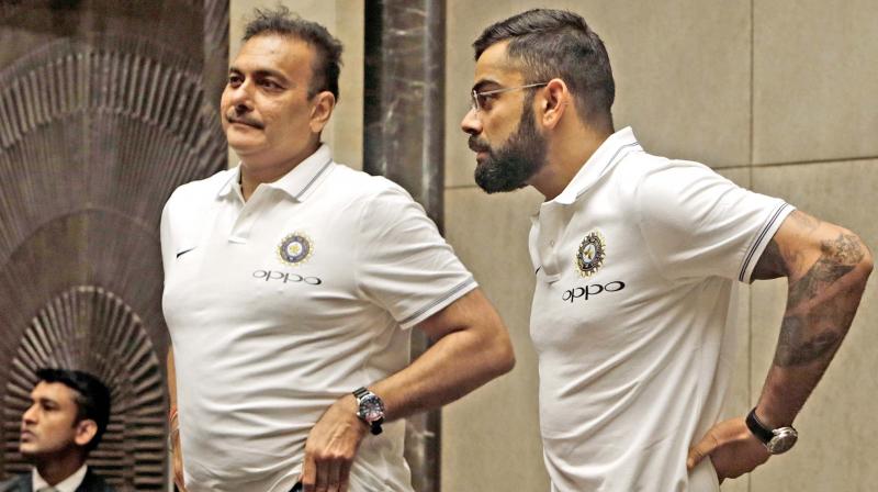 Ravi Shastri and Virat Kohli Ravi Shastri and Virat Kohli