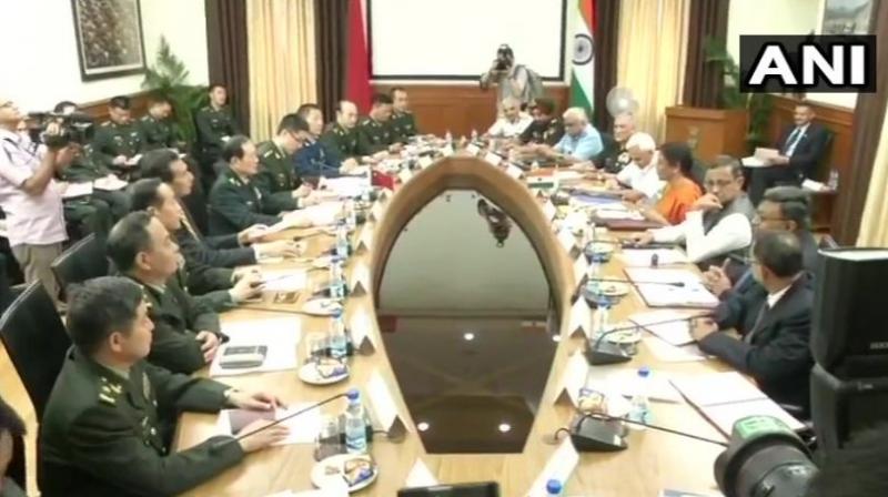 In the over two-hour meeting, the two sides primarily focused on implementing decisions taken at the Wuhan summit in April by Prime Minister Narendra Modi and Chinese President Xi Jinping. (Photo: ANI) In the over two-hour meeting, the two sides primarily focused on implementing decisions taken at the Wuhan summit in April by Prime Minister Narendra Modi and Chinese President Xi Jinping. (Photo: ANI)