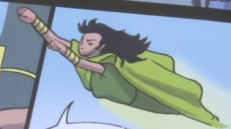 Pakistan's newest female superhero vows to protect battered women, as her creator tries to inspire the next generation to fight injustice (Photo: Twitter) Pakistan's newest female superhero vows to protect battered women, as her creator tries to inspire the next generation to fight injustice (Photo: Twitter)