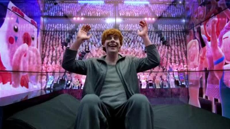 Yamaha said a recent test of the system at a 51,000-seat stadium produced a sound similar to that of a live crowd. It reminds one of the Black Mirror episode ’Fifteen Million Merits’ where contestants of a talent show are cheered by digital avatars of people living in a dystopian future, locked up.(Photo | Videograb of the Black Mirror episode) Yamaha said a recent test of the system at a 51,000-seat stadium produced a sound similar to that of a live crowd. It reminds one of the Black Mirror episode ’Fifteen Million Merits’ where contestants of a talent show are cheered by digital avatars of people living in a dystopian future, locked up.(Photo | Videograb of the Black Mirror episode)