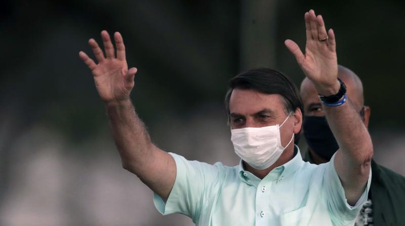 The affected accounts include high-profile figures who are allies of Brazilian President Jair Bolsonaro (seen here)such as conservative former lawmaker Roberto Jefferson, business magnate Luciano Hang and far-right activist Sara Winter. (Photo | AP) The affected accounts include high-profile figures who are allies of Brazilian President Jair Bolsonaro (seen here)such as conservative former lawmaker Roberto Jefferson, business magnate Luciano Hang and far-right activist Sara Winter. (Photo | AP)