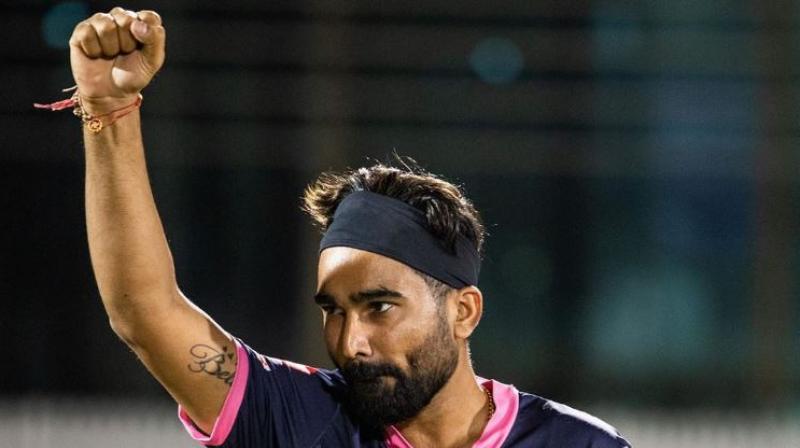 “When I was not able to hit, I was under pressure, but Sanju told me that it’s a matter of one hit and I was waiting for that one hit,” Tewatia said about his match-winning knock against KXIP. (Photo | Instagram - rahultewatia20) “When I was not able to hit, I was under pressure, but Sanju told me that it’s a matter of one hit and I was waiting for that one hit,” Tewatia said about his match-winning knock against KXIP. (Photo | Instagram - rahultewatia20)