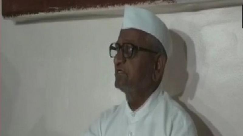 Hazare has lost 3.8 kg in the past five days and his blood pressure, blood sugar and creatinine level in the urine had gone up, a doctor said. (Photo: ANI) Hazare has lost 3.8 kg in the past five days and his blood pressure, blood sugar and creatinine level in the urine had gone up, a doctor said. (Photo: ANI)