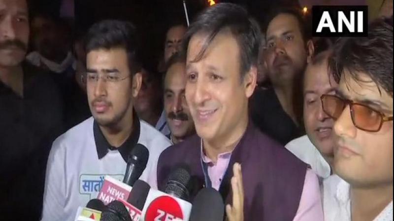 Vivek was in the national capital to take part in BJP's 'Saaton Seetein Modi Ko' campaign at the India Gate. (Photo: ANI) Vivek was in the national capital to take part in BJP's 'Saaton Seetein Modi Ko' campaign at the India Gate. (Photo: ANI)
