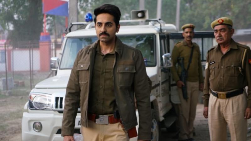 Ayushmann Khurrana in the still from Article 15. Ayushmann Khurrana in the still from Article 15.