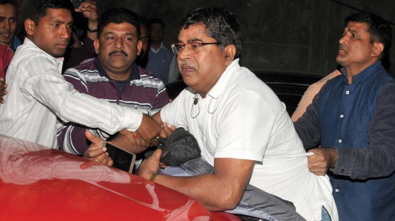 CBI officers who went to question Kolkata Police commissioner Rajeev Kumar in connection with the Saradha ponzi scam, being detained by Kolkata police in Kolkata last week. (Photo: PTI) CBI officers who went to question Kolkata Police commissioner Rajeev Kumar in connection with the Saradha ponzi scam, being detained by Kolkata police in Kolkata last week. (Photo: PTI)