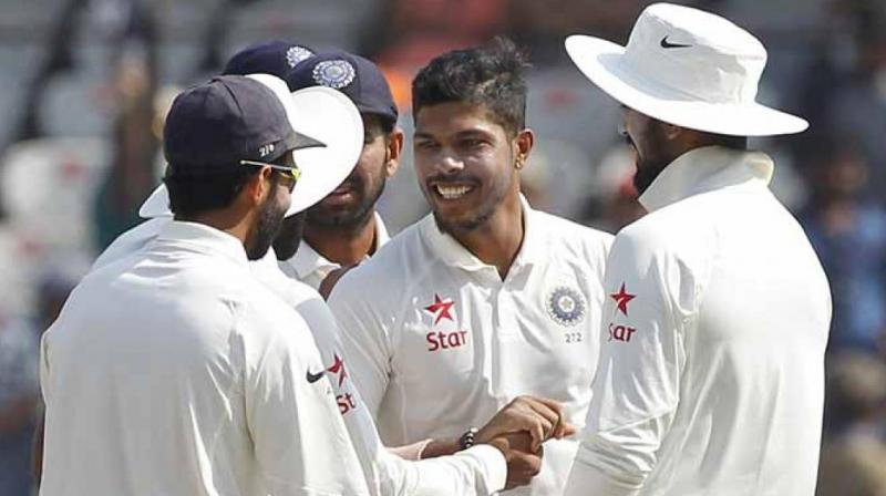 Umesh Yadav was the pick of the Indian bowlers for India during the one-off Test against Bangladesh in Hyderabad. (Photo: BCCI) Umesh Yadav was the pick of the Indian bowlers for India during the one-off Test against Bangladesh in Hyderabad. (Photo: BCCI)