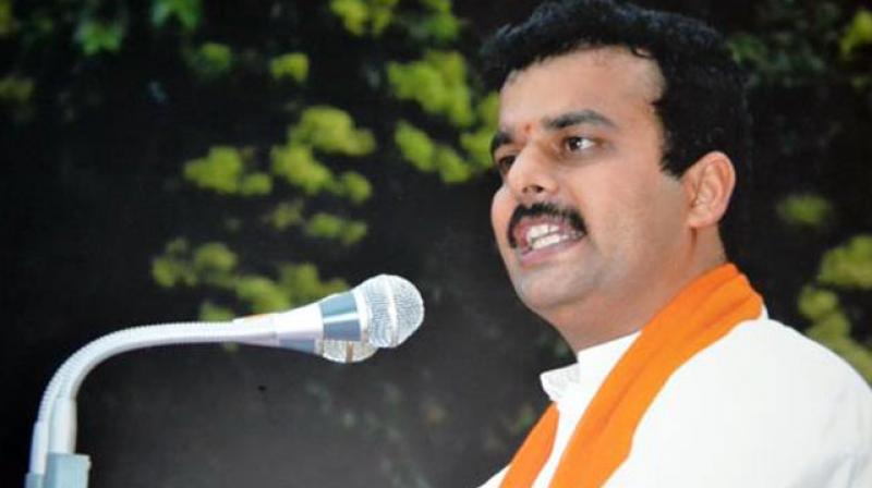 BJP MLA V Sunil Kumar, representing Karkala in the assembly, said 'This election is a question of Hindu self esteem'. (Photo: Facebook) BJP MLA V Sunil Kumar, representing Karkala in the assembly, said 'This election is a question of Hindu self esteem'. (Photo: Facebook)