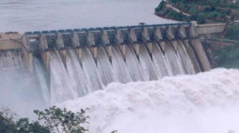 The dam had 120 tmc ft water against its full capacity of 215 tmc ft. The dam had 120 tmc ft water against its full capacity of 215 tmc ft.