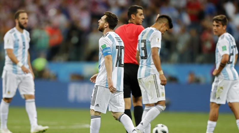 Argentina has just one point from two games and will certainly have to beat Nigeria in their final Group D outing to have any chance of avoiding elimination. (Photo: AP) Argentina has just one point from two games and will certainly have to beat Nigeria in their final Group D outing to have any chance of avoiding elimination. (Photo: AP)