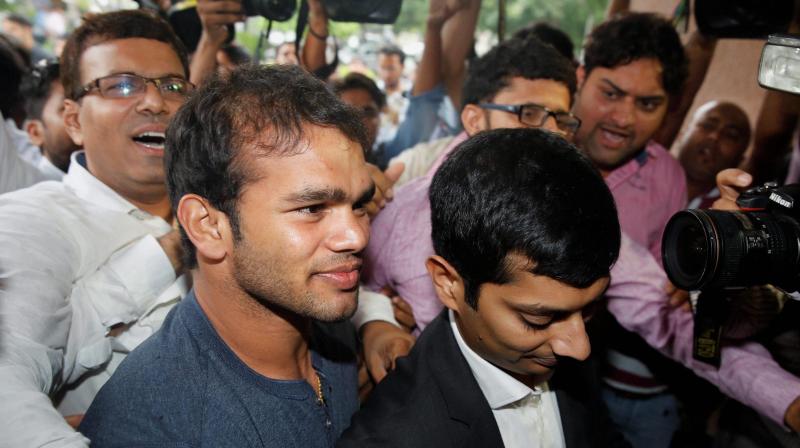 Narsingh Yadav has been facing doping charges after the National Anti Doping Authority (NADA) conducted two positive anti-doping tests with methandienone on June 25 and July 5 last year. (Photo: PTI) Narsingh Yadav has been facing doping charges after the National Anti Doping Authority (NADA) conducted two positive anti-doping tests with methandienone on June 25 and July 5 last year. (Photo: PTI)