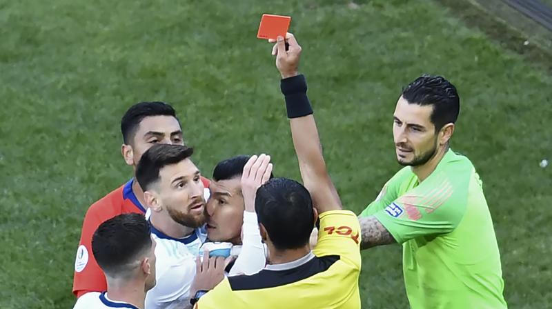 Earlier in the tournament, Messi had criticised the ground conditions in Copa America and had even blasted referring decisions. (Photo: AFP) Earlier in the tournament, Messi had criticised the ground conditions in Copa America and had even blasted referring decisions. (Photo: AFP)