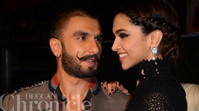 Ranveer Singh with Deepika Padukone Ranveer Singh with Deepika Padukone