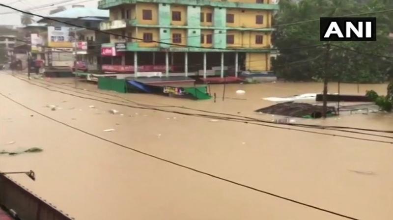 With large parts of Maharashtra, Karnataka and Kerala reeling under extensive flooding due to incessant rains, the Western Naval Command of the Indian Navy has mobilised considerable resources to provide assistance to state and district administrations of affected areas. (Photo: Twitter/ ANI) With large parts of Maharashtra, Karnataka and Kerala reeling under extensive flooding due to incessant rains, the Western Naval Command of the Indian Navy has mobilised considerable resources to provide assistance to state and district administrations of affected areas. (Photo: Twitter/ ANI)