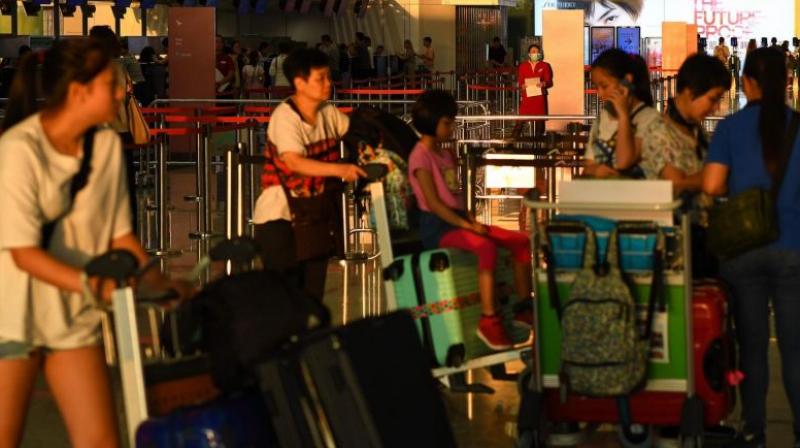 Flights resumed Tuesday at Hong Kong airport a day after a massive pro-democracy rally there forced the shutdown of the busy international transport hub. (Photo: AFP) Flights resumed Tuesday at Hong Kong airport a day after a massive pro-democracy rally there forced the shutdown of the busy international transport hub. (Photo: AFP)