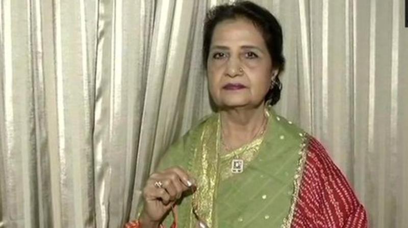 Prime Minister Narendra Modi’s rakhi sister Qamar Mohsin Shaikh, like every year, wishes the very best for her brother on Rakha Bandhan being celebrated on Thursday. (Photo: ANI) Prime Minister Narendra Modi’s rakhi sister Qamar Mohsin Shaikh, like every year, wishes the very best for her brother on Rakha Bandhan being celebrated on Thursday. (Photo: ANI)