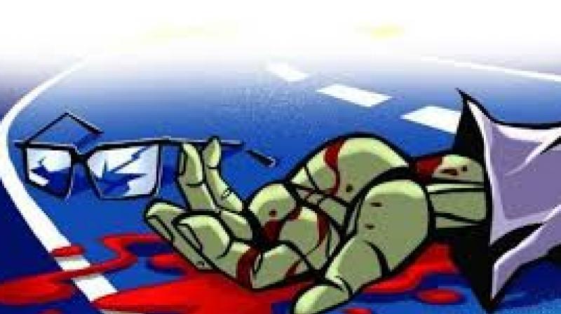 At about 5 pm, when the duo was returning to Uppal on the bike (AP 01 P 0462), a speeding tanker (AP 22 Y 3780) touched the bike’s handle resulting in the fall of the duo. (Representational Image) At about 5 pm, when the duo was returning to Uppal on the bike (AP 01 P 0462), a speeding tanker (AP 22 Y 3780) touched the bike’s handle resulting in the fall of the duo. (Representational Image)