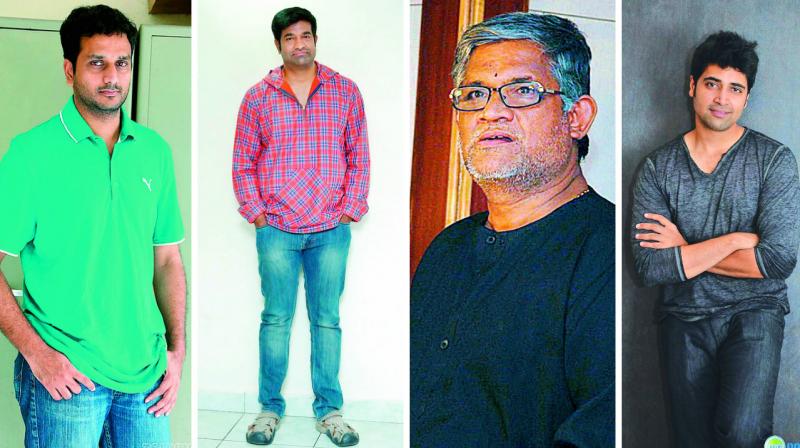 Thanikella Bharani, Adivi Sesh, Vennela Kishore and Srinivas Avasarala. Thanikella Bharani, Adivi Sesh, Vennela Kishore and Srinivas Avasarala.