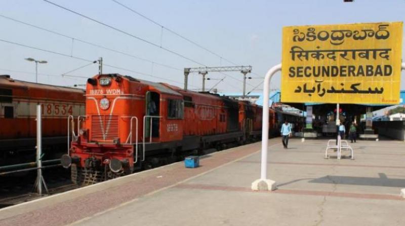 Passengers on the Chennai-Hazrat Nizamuddin Rajdhani Express protested at the Secunderabad station late on Sunday after the on-board caterer allegedly served stale food. (Representational image) Passengers on the Chennai-Hazrat Nizamuddin Rajdhani Express protested at the Secunderabad station late on Sunday after the on-board caterer allegedly served stale food. (Representational image)