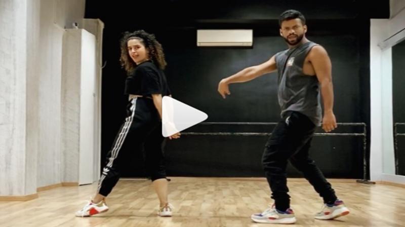 Sanya Malhotra dance video. (Photo: Instagram) Sanya Malhotra dance video. (Photo: Instagram)