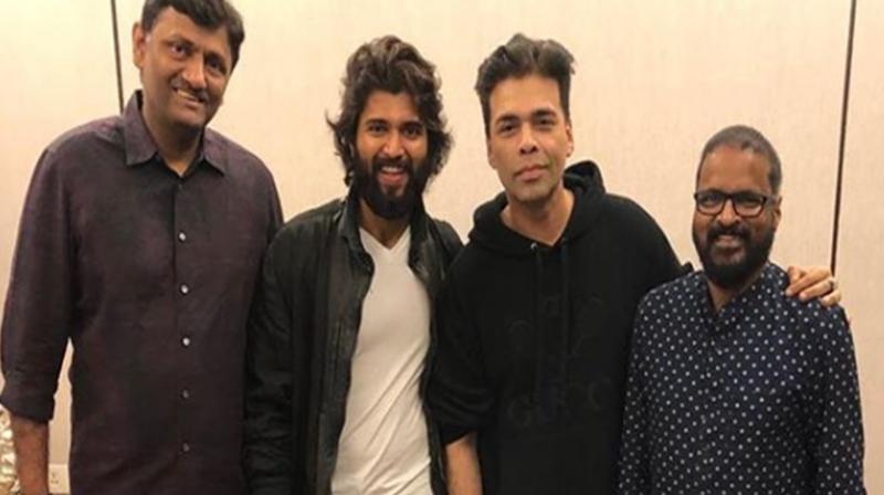 Vijay Deverakonda with Karan Johar. (Photo: Instagram) Vijay Deverakonda with Karan Johar. (Photo: Instagram)