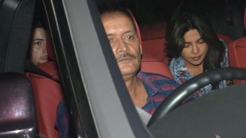 Priyanka Chopra and Nick Jonas in Mumbai before Nickyanka wedding. Priyanka Chopra and Nick Jonas in Mumbai before Nickyanka wedding.