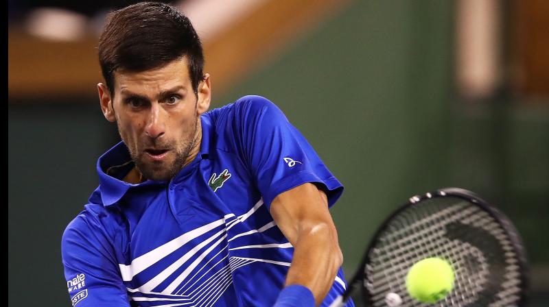 Djokovic went down an early break to the 128th-ranked Fratangelo, but leveled the set with a break for 5-5. (Photo: AFP) Djokovic went down an early break to the 128th-ranked Fratangelo, but leveled the set with a break for 5-5. (Photo: AFP)