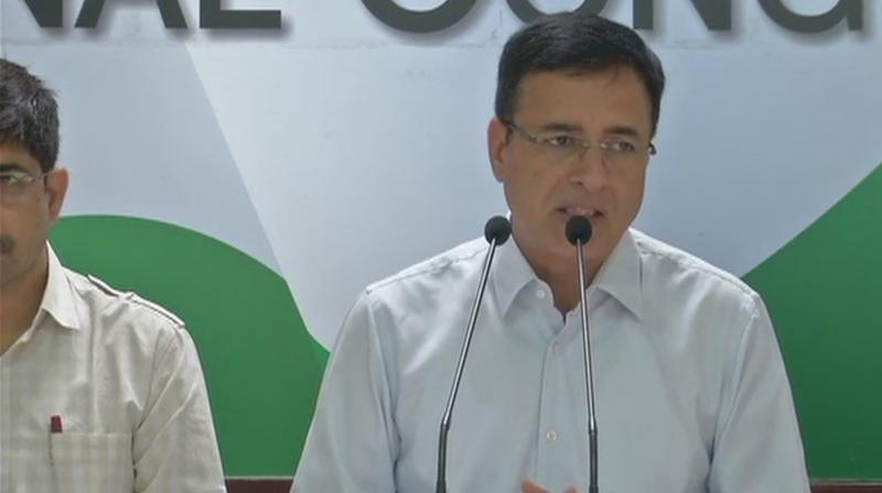 Surjewala said, 'First Hemraj, and now Narendra Singh, has been tortured, tormented and murdered by Pakistan yesterday. Soldiers are the souls of our nation. Our nation's soul was tortured for nine hours yesterday. Where is Modi ji today? Does it not shock your conscience Modi ji? Where is your 56-inch chest?' (Photo: File) Surjewala said, 'First Hemraj, and now Narendra Singh, has been tortured, tormented and murdered by Pakistan yesterday. Soldiers are the souls of our nation. Our nation's soul was tortured for nine hours yesterday. Where is Modi ji today? Does it not shock your conscience Modi ji? Where is your 56-inch chest?' (Photo: File)