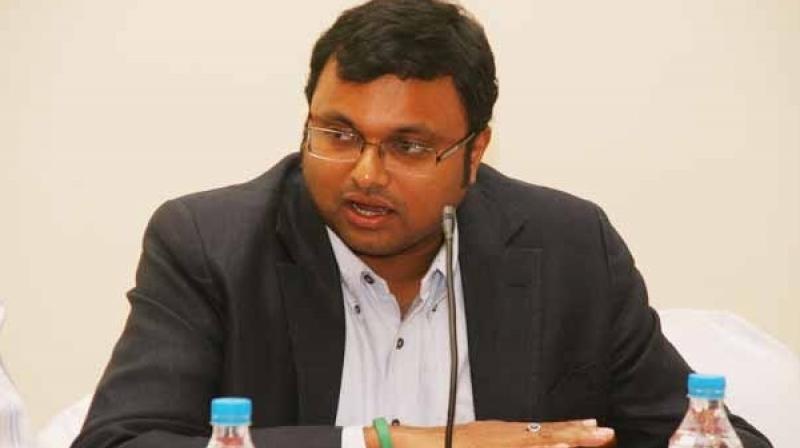 Former Finance Minister P Chidambaram's son Karti (Photo: PTI/File) Former Finance Minister P Chidambaram's son Karti (Photo: PTI/File)