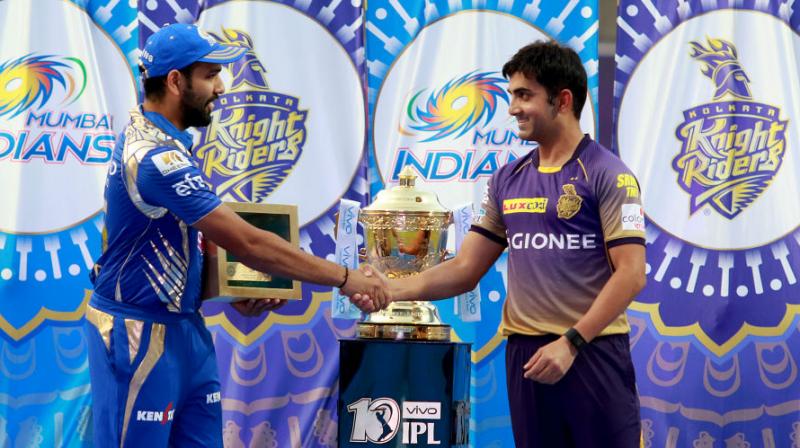Rohit Sharma and Gautam Gambhir will look to get the better of each other in the Qualifier 2 of IPL 2017. (Photo: BCCI) Rohit Sharma and Gautam Gambhir will look to get the better of each other in the Qualifier 2 of IPL 2017. (Photo: BCCI)