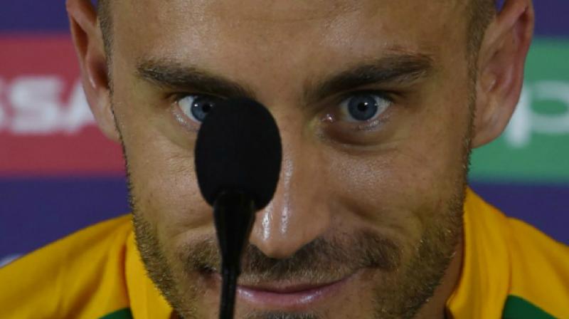 Faf du Plessis will captain the World XI team against Pakistan in a three-match T20 series. (Photo: AFP) Faf du Plessis will captain the World XI team against Pakistan in a three-match T20 series. (Photo: AFP)