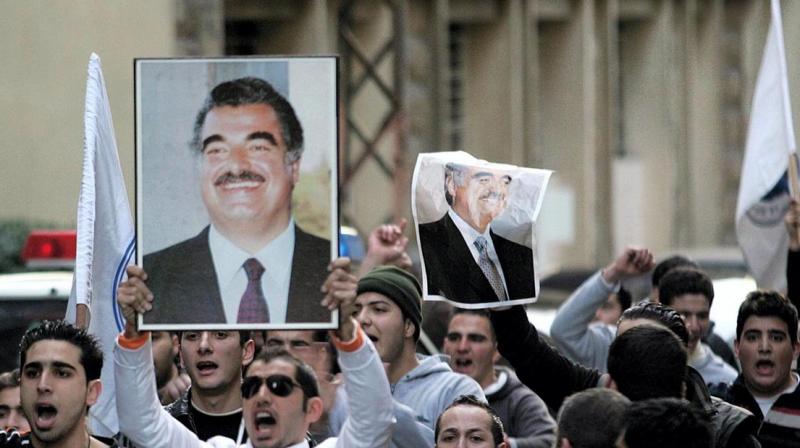 Four alleged members of the Shiite Muslim fundamentalist group Hezbollah are on trial over the huge Beirut suicide bombing that killed Sunni billionaire Hariri and 21 other people. (AFP) Four alleged members of the Shiite Muslim fundamentalist group Hezbollah are on trial over the huge Beirut suicide bombing that killed Sunni billionaire Hariri and 21 other people. (AFP)