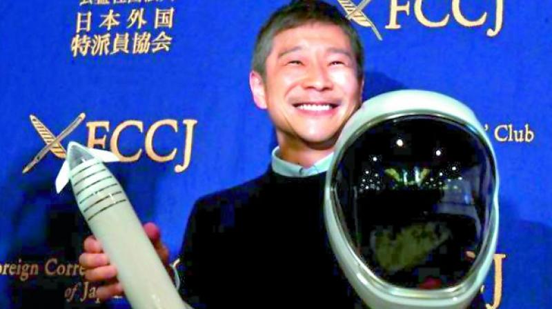 Yusaku Maezawa is the chief executive of Japan’s largest online fashion store and is the 18th richest person in Japan. (Photo: Twitter) Yusaku Maezawa is the chief executive of Japan’s largest online fashion store and is the 18th richest person in Japan. (Photo: Twitter)