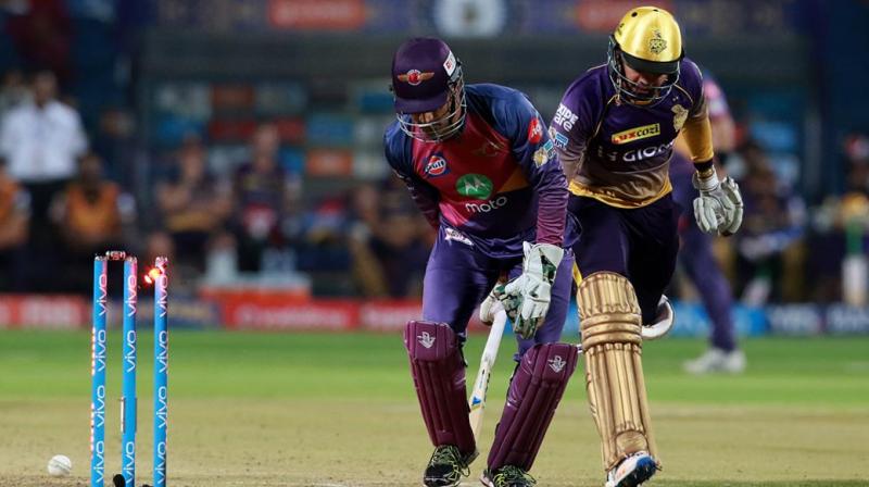Mahendra Singh Dhoni continues to produce magical moments with his gloves. (Photo: BCCI) Mahendra Singh Dhoni continues to produce magical moments with his gloves. (Photo: BCCI)