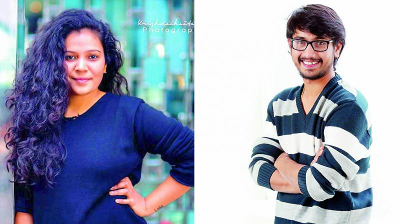 Sanjana Reddy and Raj Tarun Sanjana Reddy and Raj Tarun