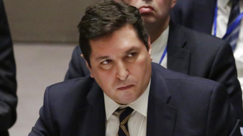 Russia's deputy United Nations ambassador Vladimir Safronkov listens during a meeting of the Security Council on Syria at UN (Photo: AP) Russia's deputy United Nations ambassador Vladimir Safronkov listens during a meeting of the Security Council on Syria at UN (Photo: AP)