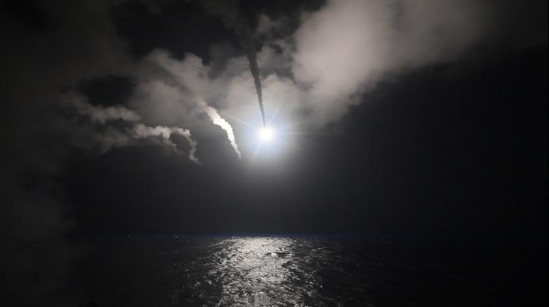 The guided-missile destroyer USS Porter (DDG 78) conducts strike operations while in the Mediterranean Sea, April 7, 2017. (Photo: US Navy) The guided-missile destroyer USS Porter (DDG 78) conducts strike operations while in the Mediterranean Sea, April 7, 2017. (Photo: US Navy)