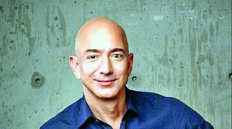 Bezos and his wife announced last month that they were divorcing after 25 years of marriage. Bezos and his wife announced last month that they were divorcing after 25 years of marriage.