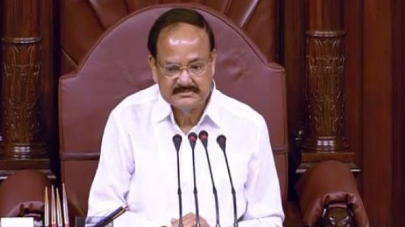 Naidu said the turn around during this session also comes out clearly when viewed against the passage of a total of only 33 Bills during the last five sessions (244th to 248th) put together. (Photo: ANI) Naidu said the turn around during this session also comes out clearly when viewed against the passage of a total of only 33 Bills during the last five sessions (244th to 248th) put together. (Photo: ANI)