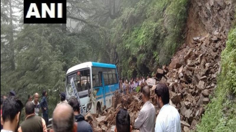 Police have reached the spot and road clearance operation is underway. (Photo: ANI) Police have reached the spot and road clearance operation is underway. (Photo: ANI)